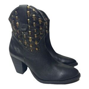 NWOT Modern Vice Women’s Scully Black Leather Ankle Boots